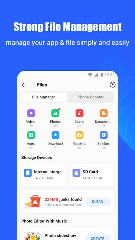 shareit mod apk file transfer screen